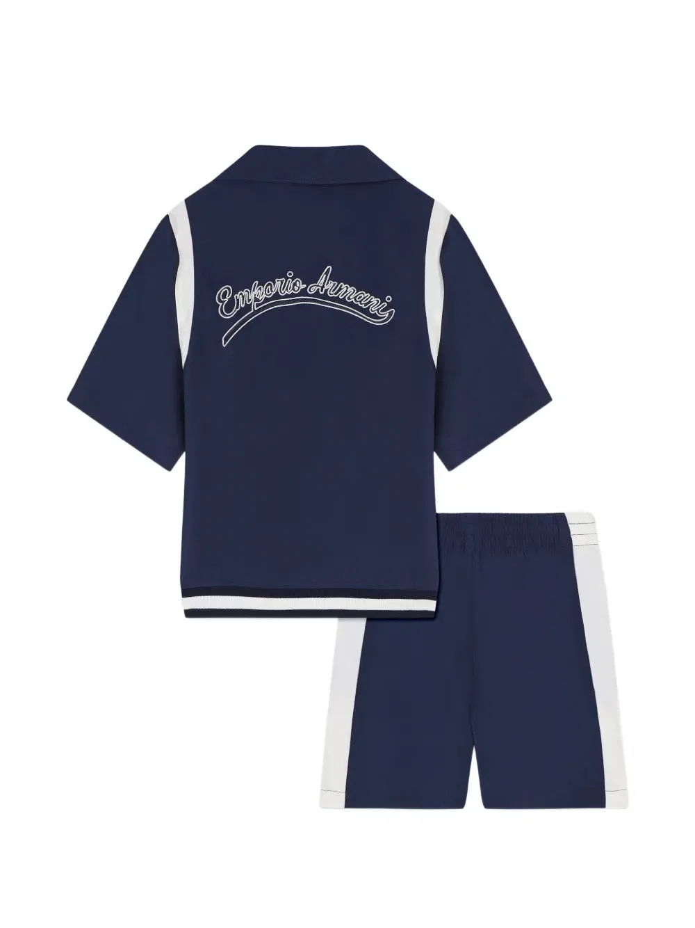 Двухцветные шорты (комплект из двух штук) Emporio Armani Kids, синий — фото 2