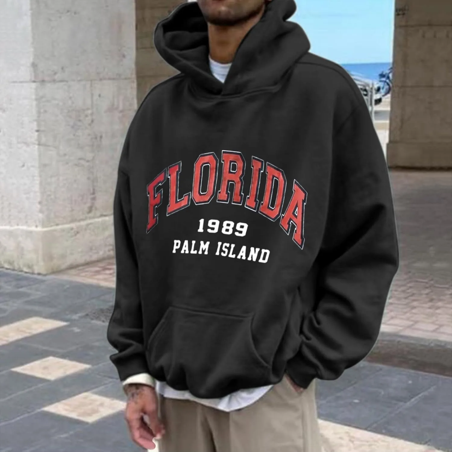 Толстовка Florida 1989 с капюшоном, леопардовый принт — фото 2