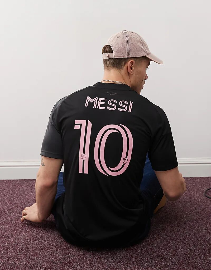 

Футболка выездная Интер Майами adidas Football черного и розового цвета adidas performance