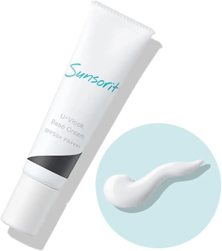 Крем для лица SPF50 — ДНЕВНОЙ U-VLOCK BASE CREAM SPF50+ PA++++, ВОДОСТОЙКИЙ, БЕЗ ОТДУШЕК, БЕЗ ЦВЕТА, 30 Г — фото 2