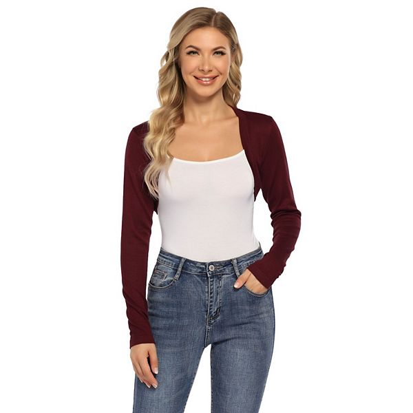 

Женский вязаный кардиган на пуговицах с длинным рукавом Yesfashion, Burgundy