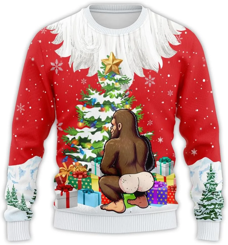 

Свитер Funny Ugly Christmas для женщин и мужчин, неформальный праздничный свитер PA16 HANZSPROUT