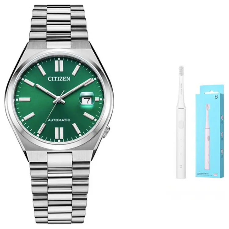 

CITIZEN Часы Mechanical Movement Stainless Steel Strap Watch Men's Watch Green Dial