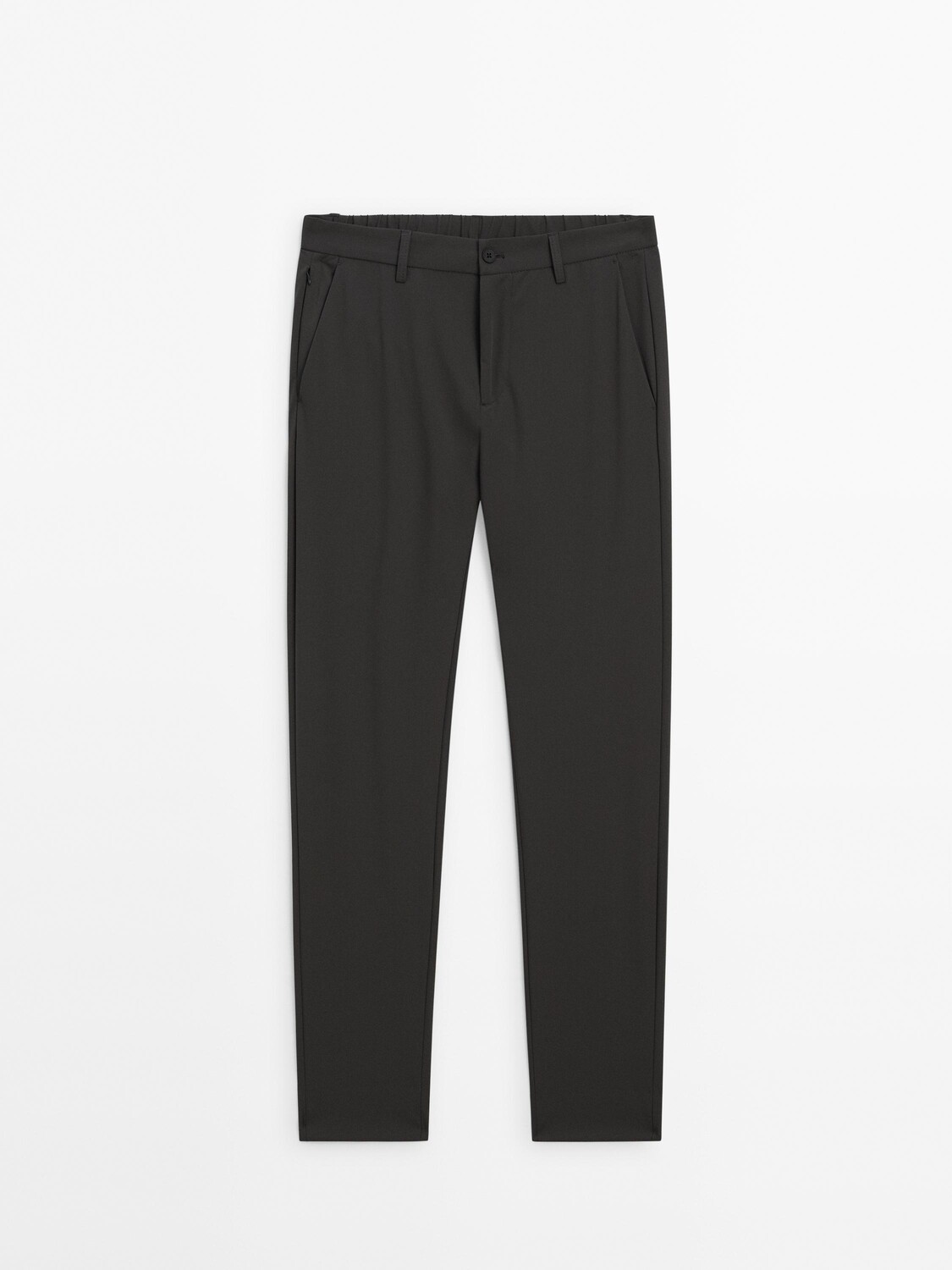 

Технические брюки с поясом Massimo Dutti, серый