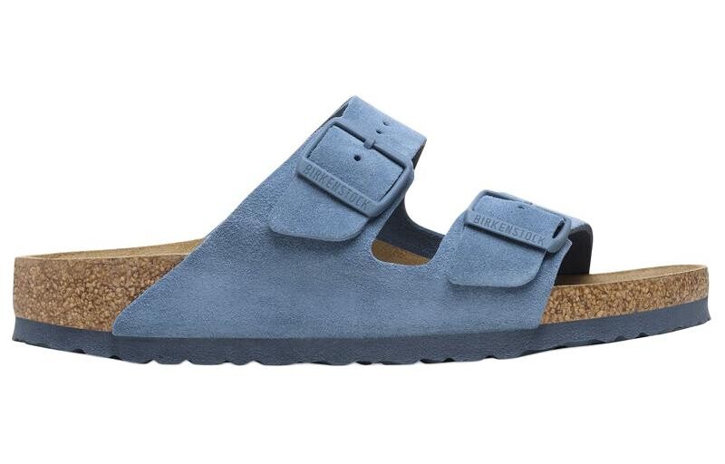 Шлепанцы Arizona Soft Footbed унисекс синего цвета Birkenstock — фото 2