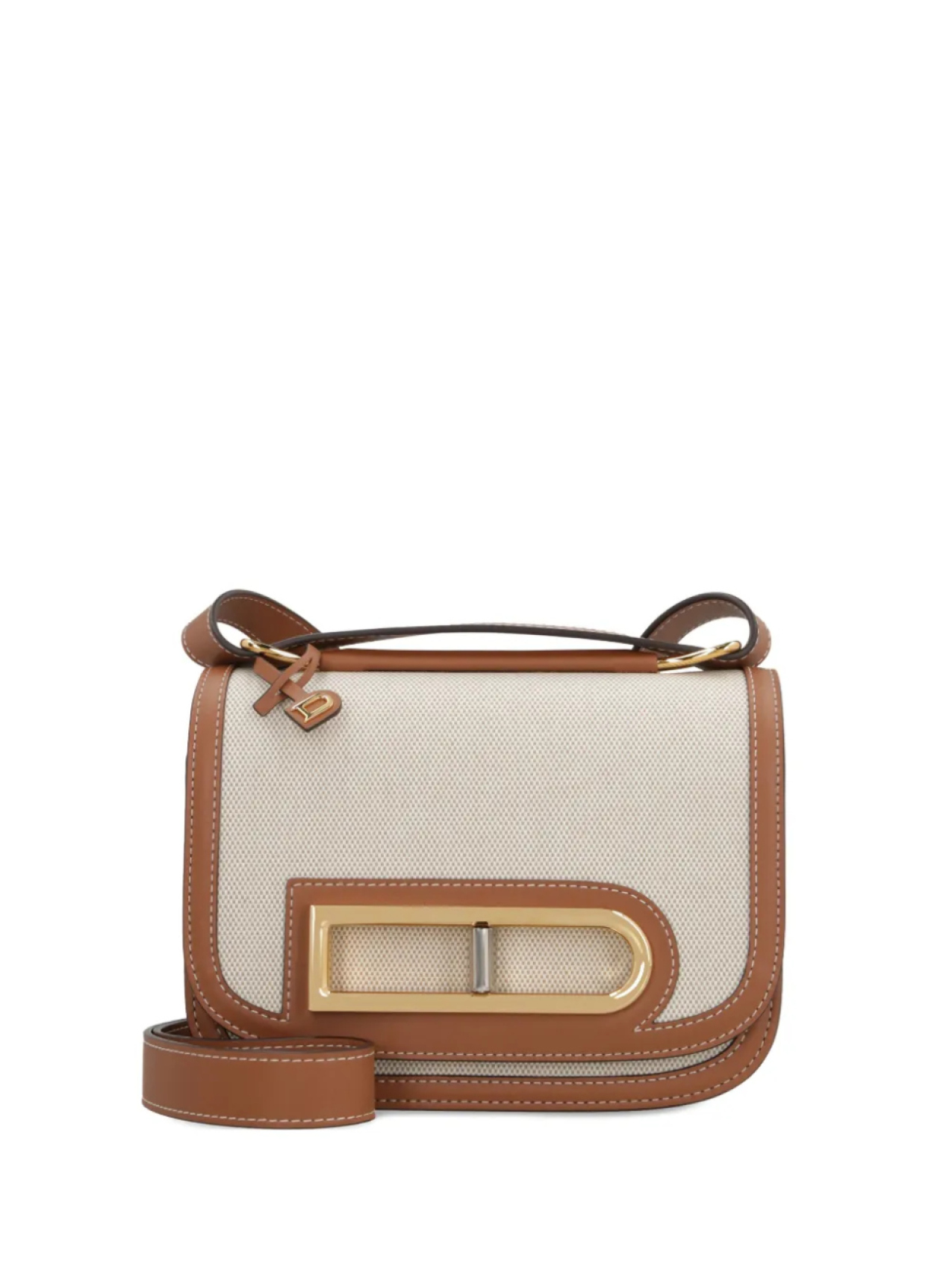 

Сумка через плечо из холста Delvaux Lingot, коричневый
