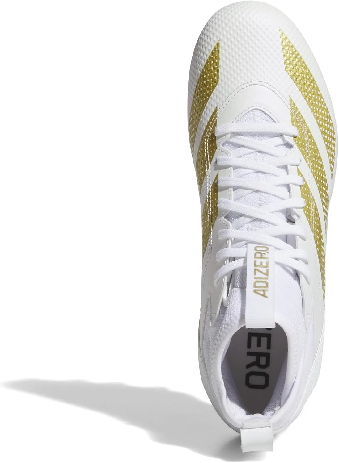 Футбольные бутсы Adidas Adizero Impact для взрослых, унисекс, белый/металлик — фото 2