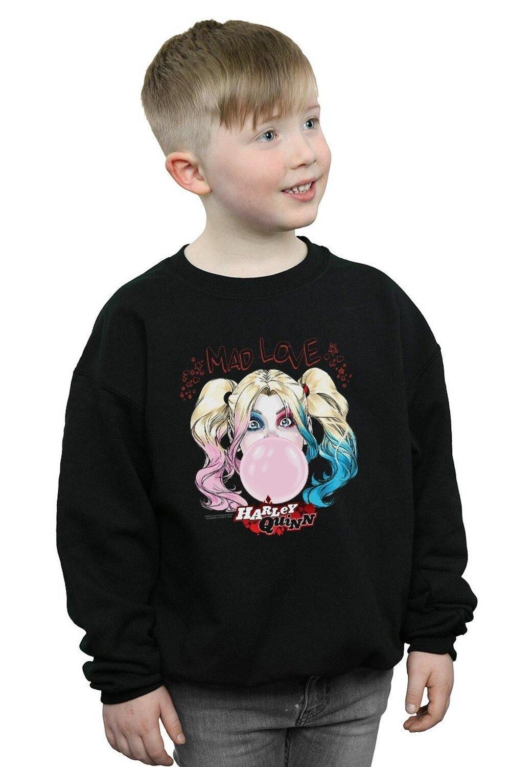 

Толстовка Harley Quinn Mad Love DC Comics, черный