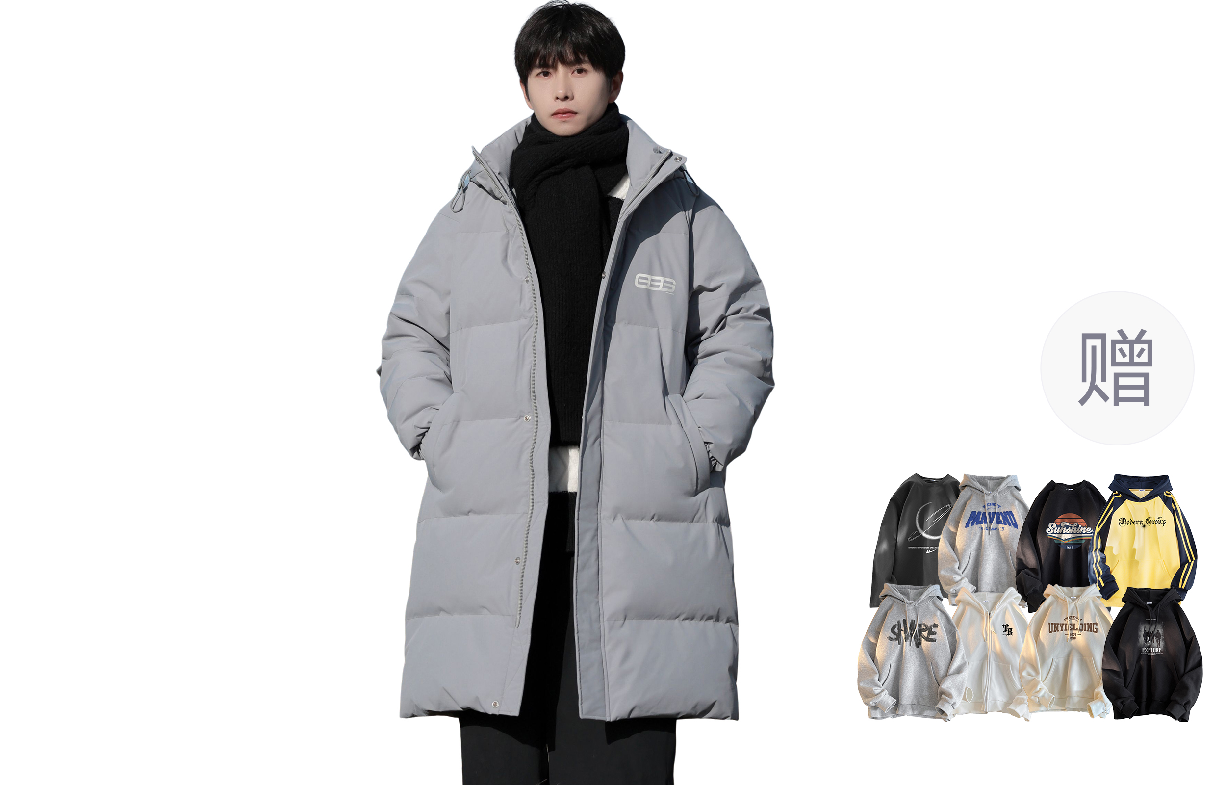 

WARRIOR Пуховик Huichao Wings Collection Унисекс, Gray[Comes with Fleece-Lined Hoodies & Sweatshirts]