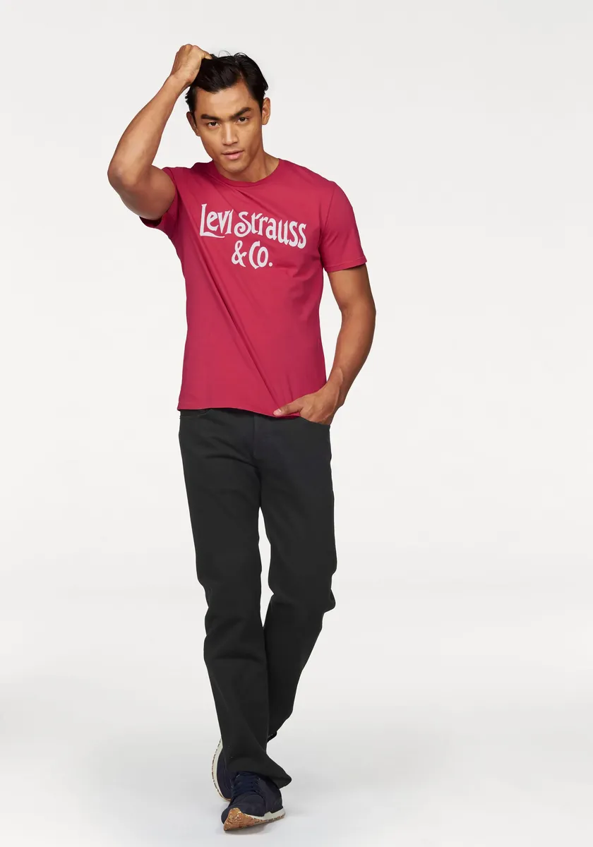Прямые джинсы Levi's "501 LEVI'S ORIGINAL", с фирменной этикеткой, черный — фото 4