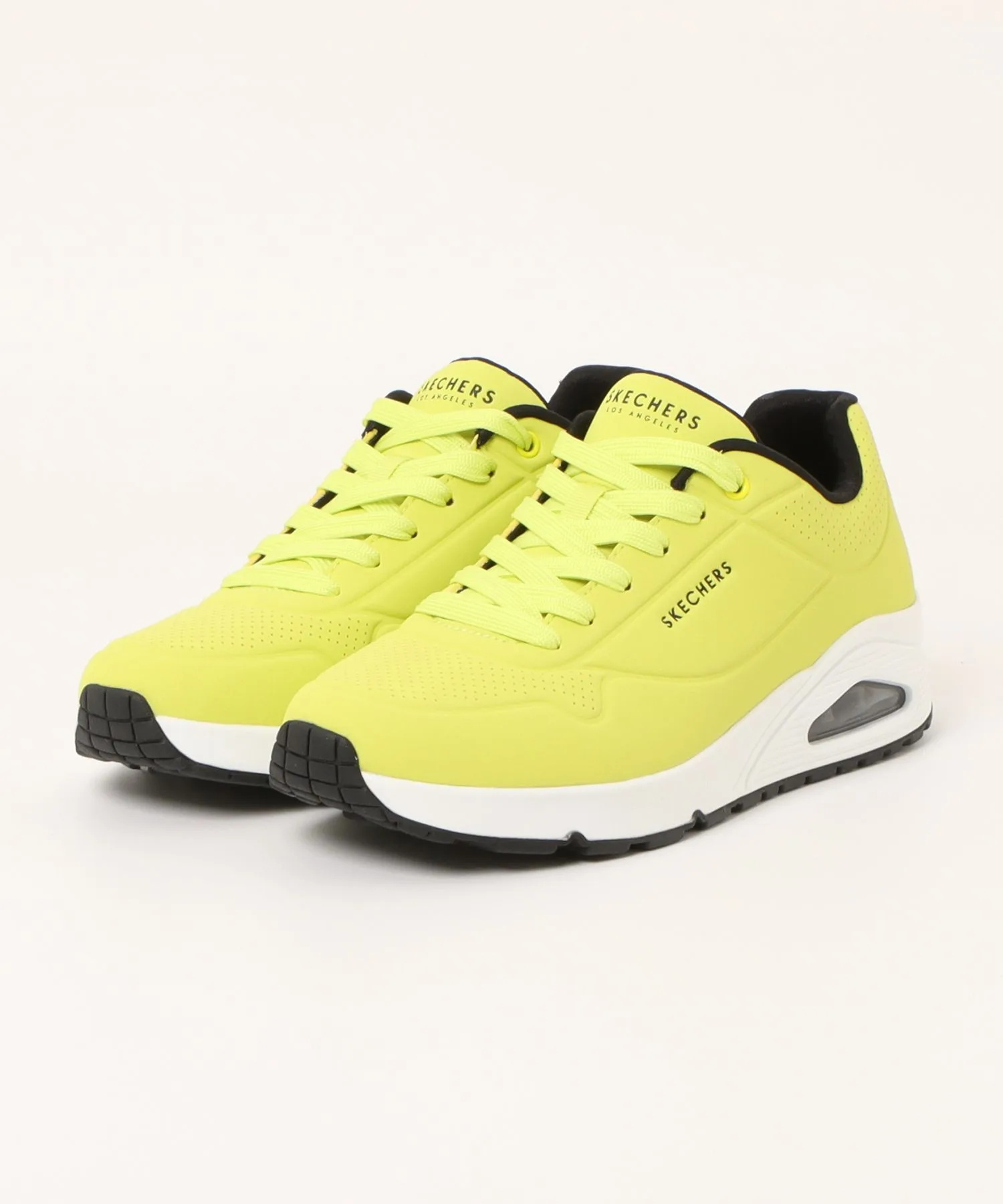 Мужские кроссовки с амортизацией SKECHERS UNO-STAND ON AIR неоново-жёлтые