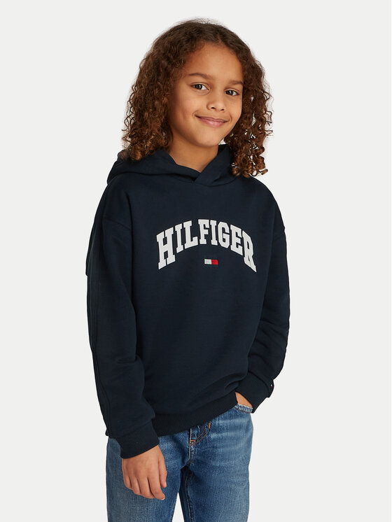 Свободный крой толстовки Varsity KB0KB09574 Tommy Hilfiger, синий