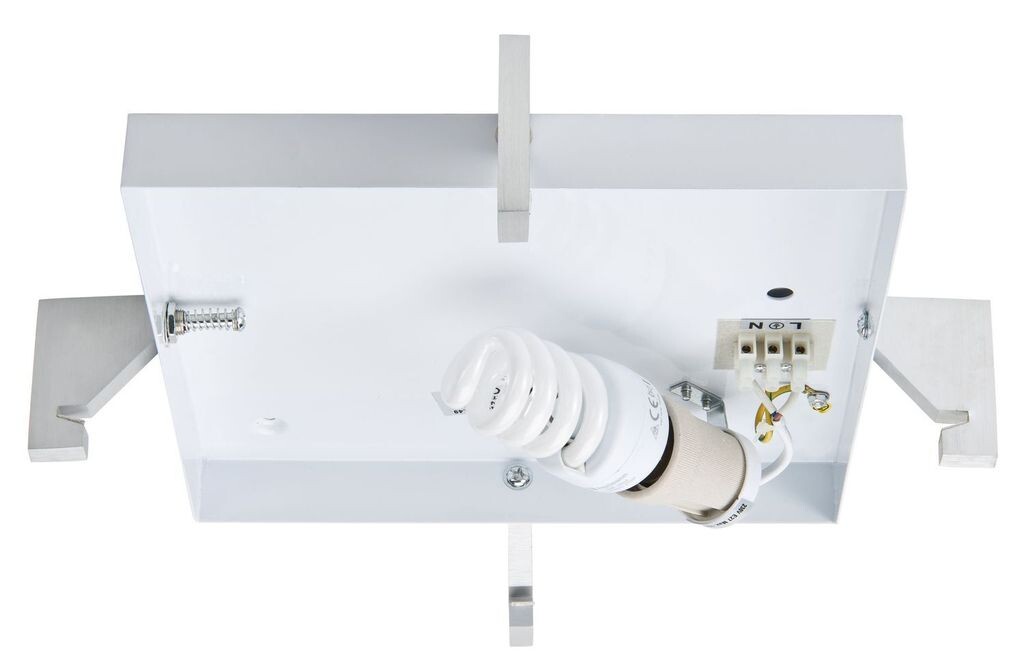 

Paulmann WallCeiling DS Modern DL Basis Square 15W E27 матовый алюминий 230В Metal3358, серебро