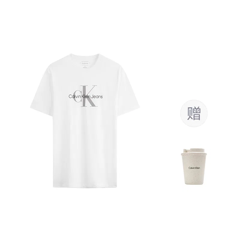 Футболка с логотипом Calvin Klein белая