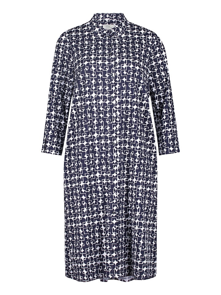 

Платье до колена Vera Mont, цвет dunkelblau/weiß