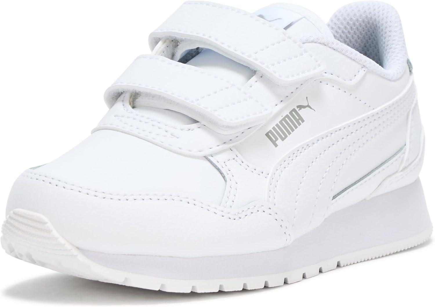 

Кроссовки Puma St Runner унисекс-детские на липучке, Puma White-puma White-gray Echo