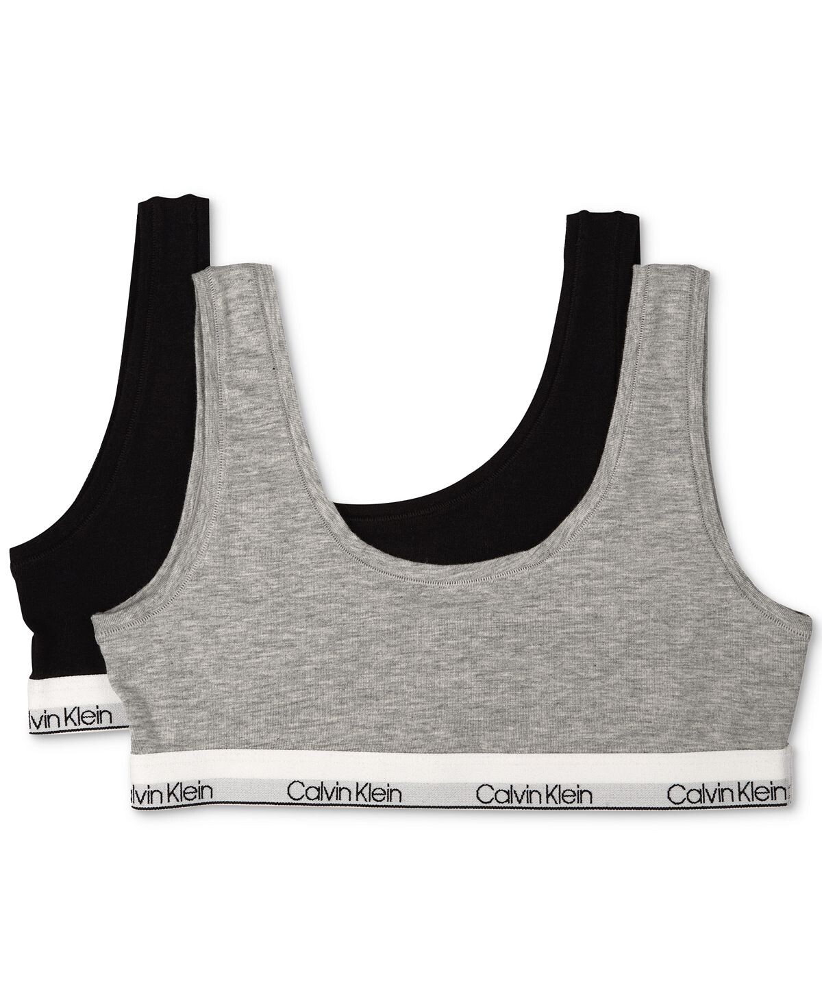 

Комплект топов Calvin Klein, 2 предмета, серый/черный