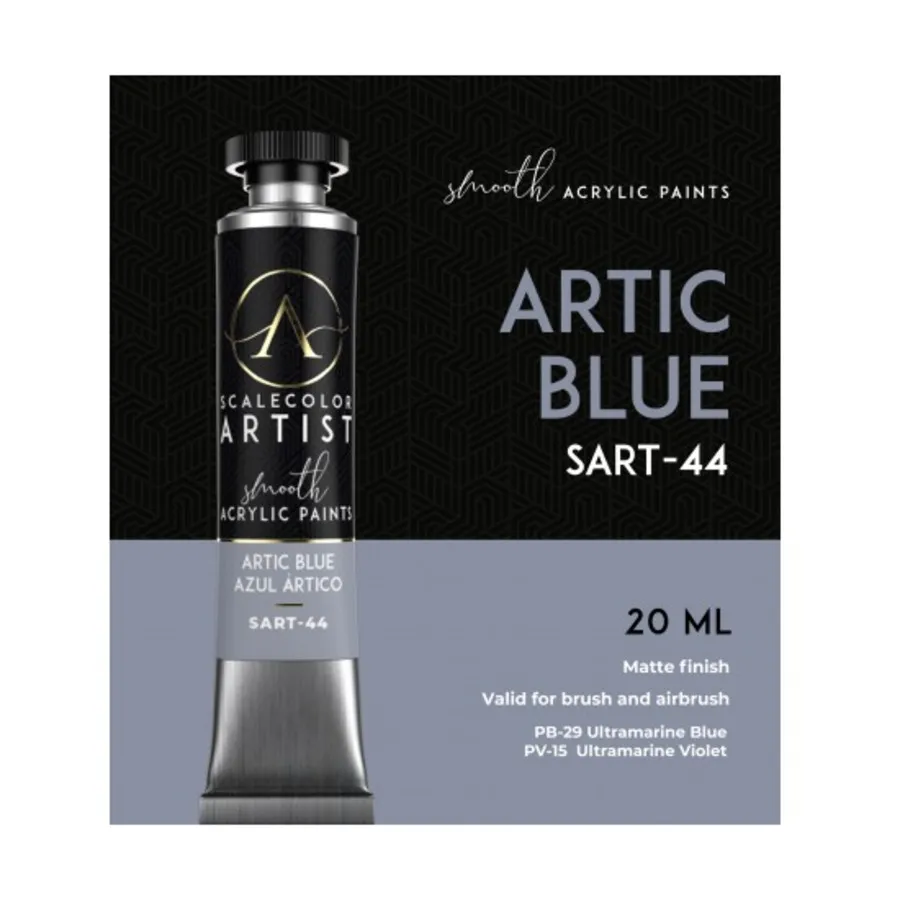 

Арктический синий, Scalecolor Artist Paints - Blues, Greens, and Purples