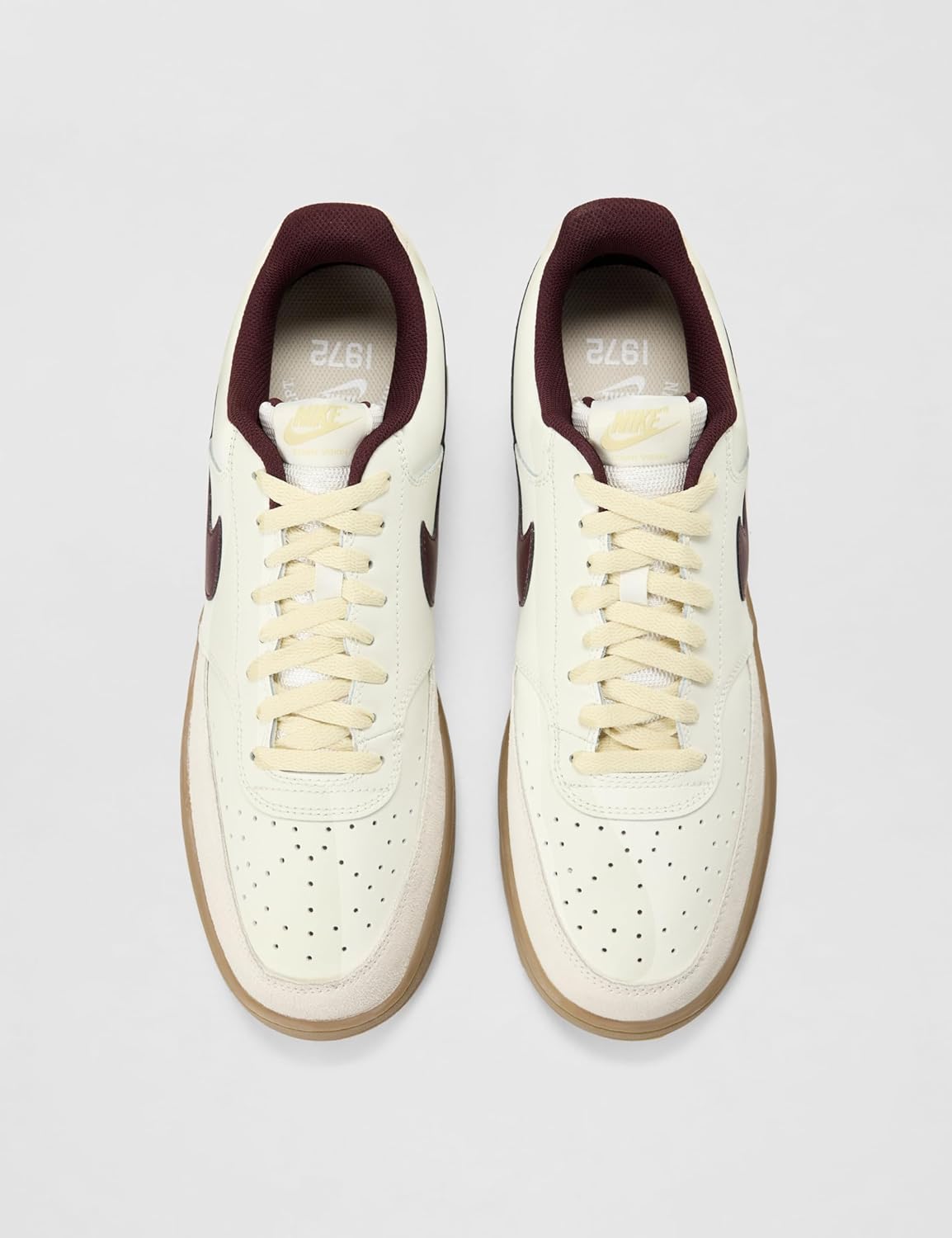 Мужские кроссовки Nike Court Vision Low, бордовый/хаки — фото 4