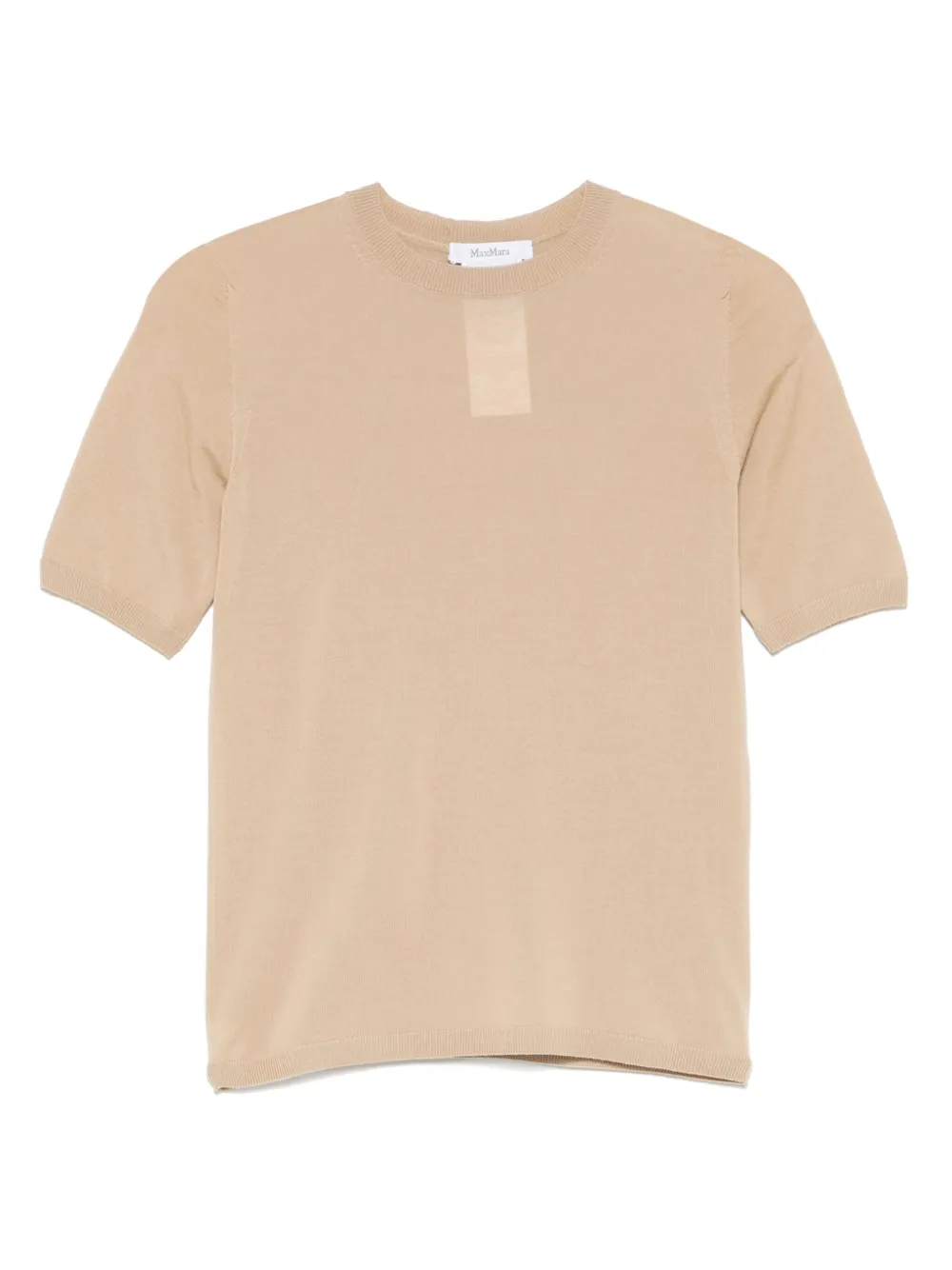 

Футболка из вирджинской шерсти MAX MARA, нейтральный