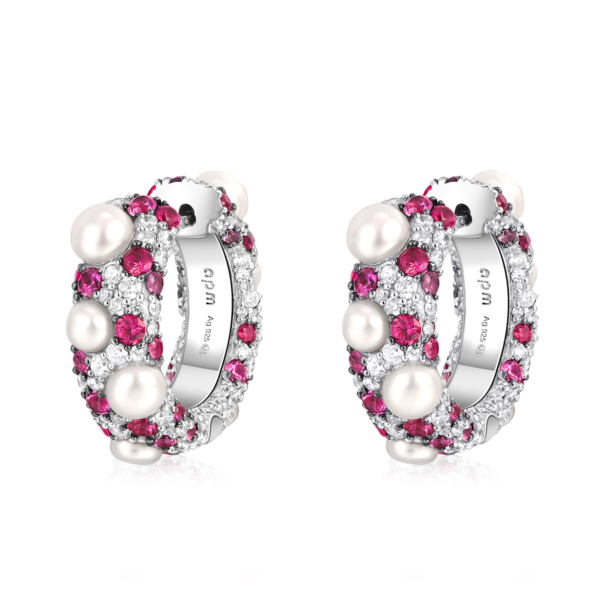 

Apm Monaco Серьги из 925 стерлингового серебра женские Rouge Red