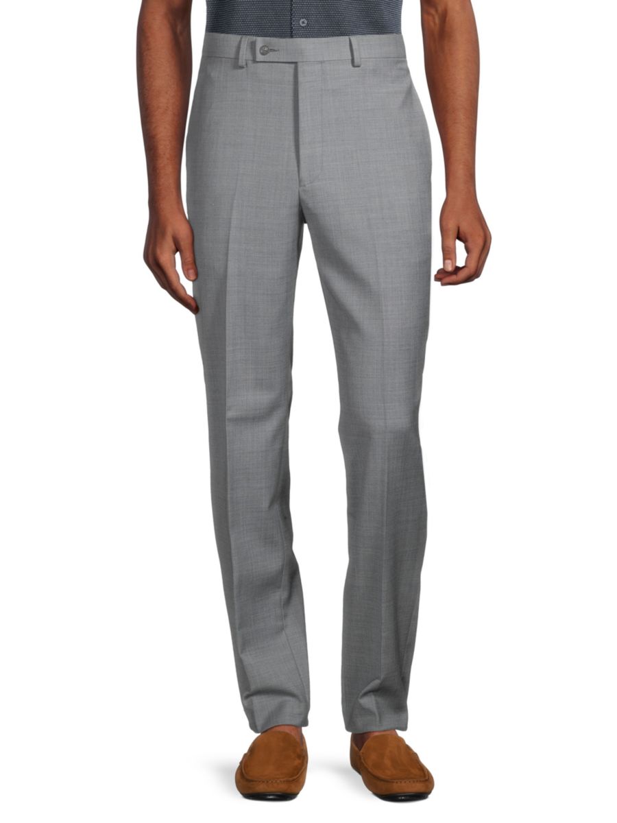 

Узкие брюки из смесовой шерсти Calvin Klein, цвет Medium Grey