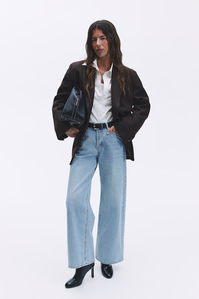 

Блузка из эластичного хлопка H&M, белый