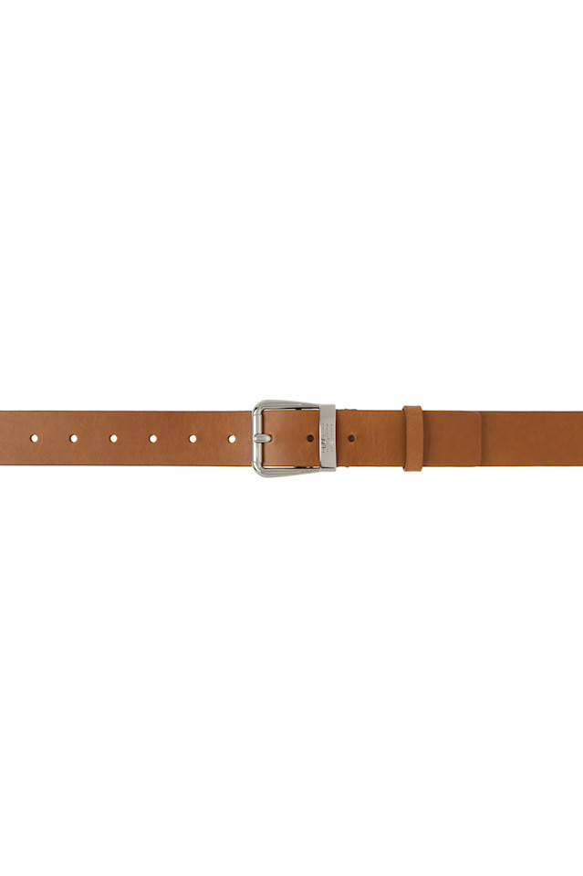 

Овощной кожаный ремень Mm6 Maison Margiela, цвет cuoio