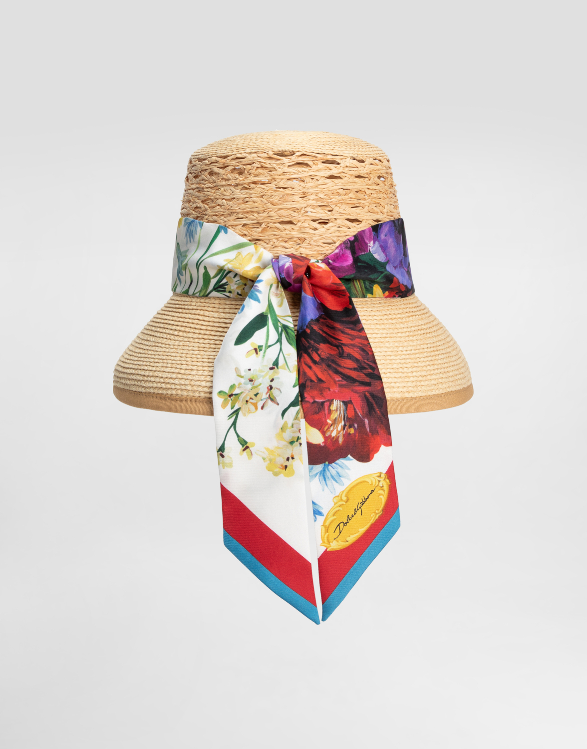 Шляпа из рафии Dolce & Gabbana, мультиколор — фото 4