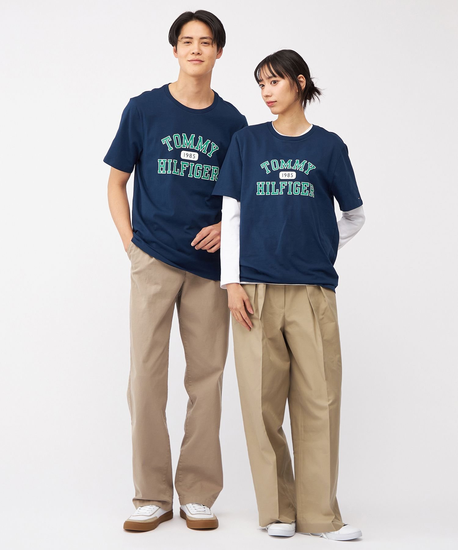 Футболка с логотипом, унисекс, только онлайн. Tommy Hilfiger, Navy DCC — фото 2