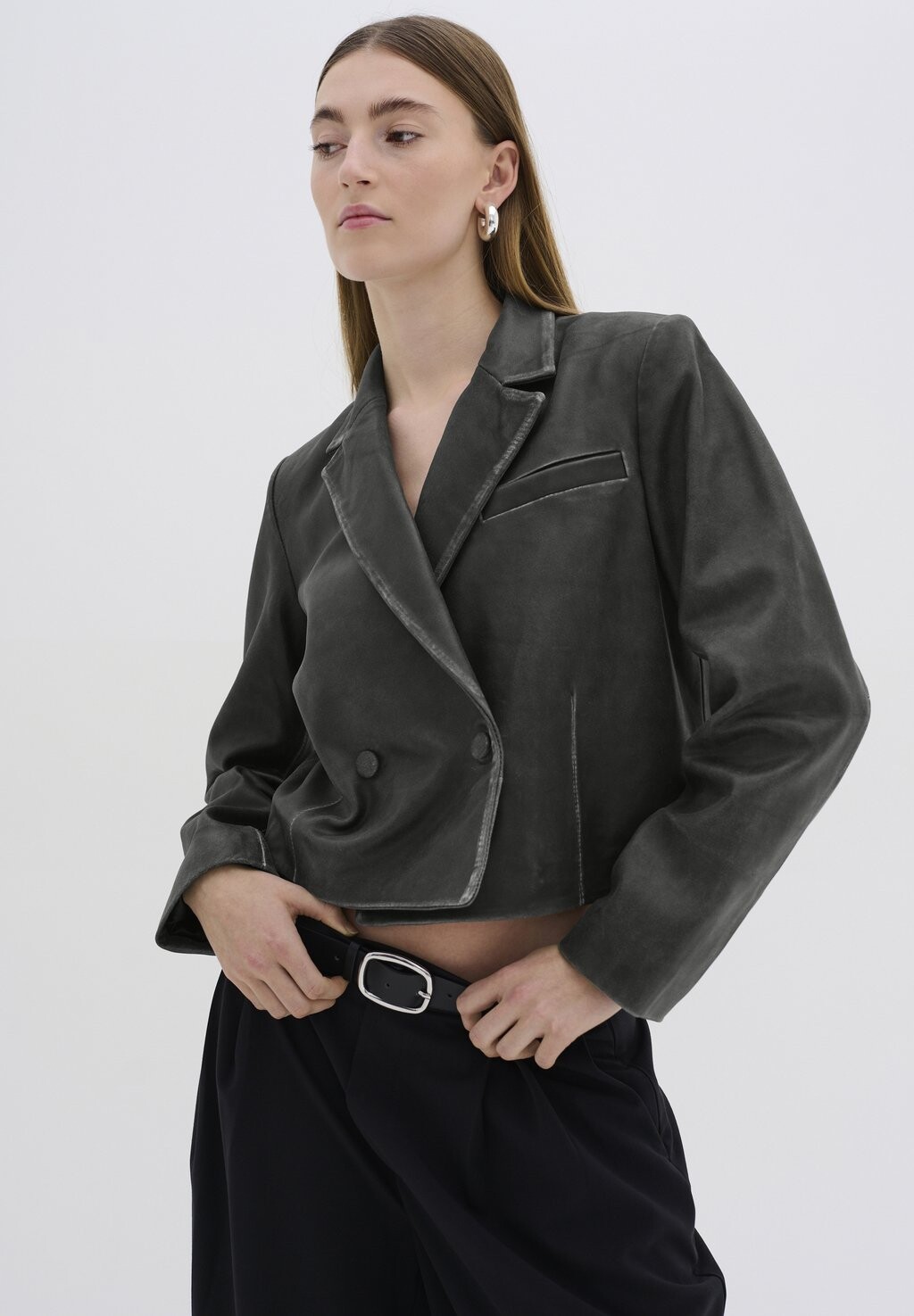 

Блейзер GILO SHORT My Essential Wardrobe, серый