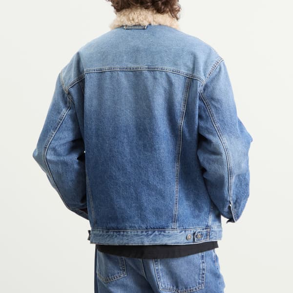 Acne Studios Винтажная синяя стеганая джинсовая куртка Robert — фото 3