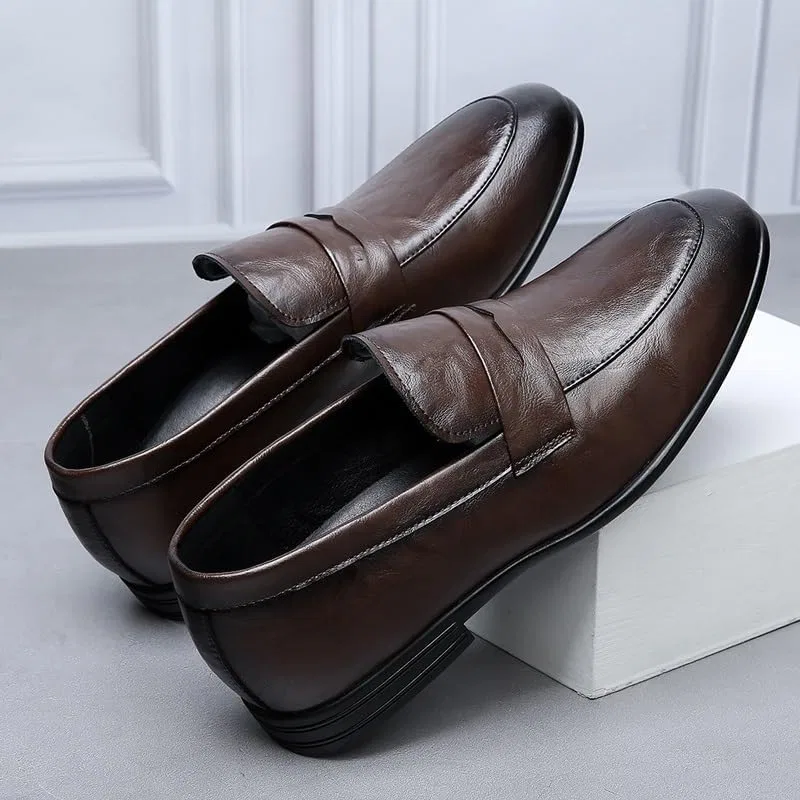 Лоферы кожаные Loafers Man Brown UOPYNE — фото 3