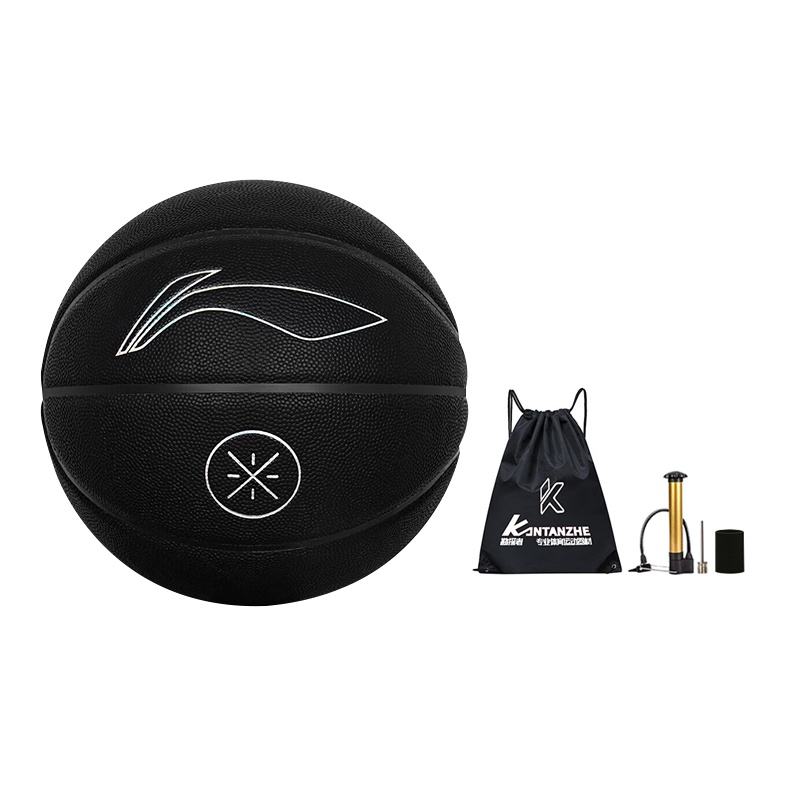 

LINING Баскетбольный мяч PU черный размер 7 тренировочный унисекс