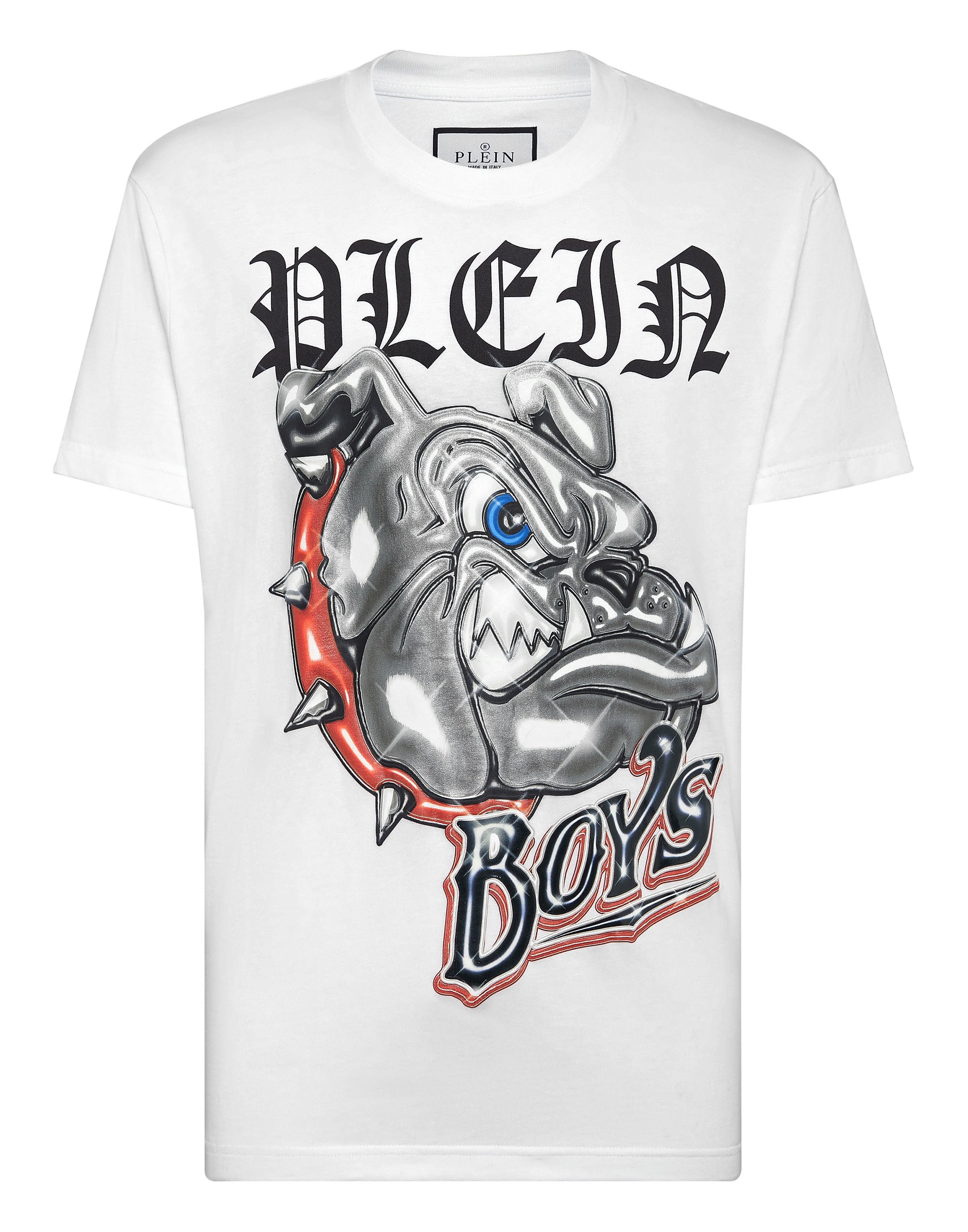 

Футболка с круглым вырезом SS Bulldogs PHILIPP PLEIN, белый