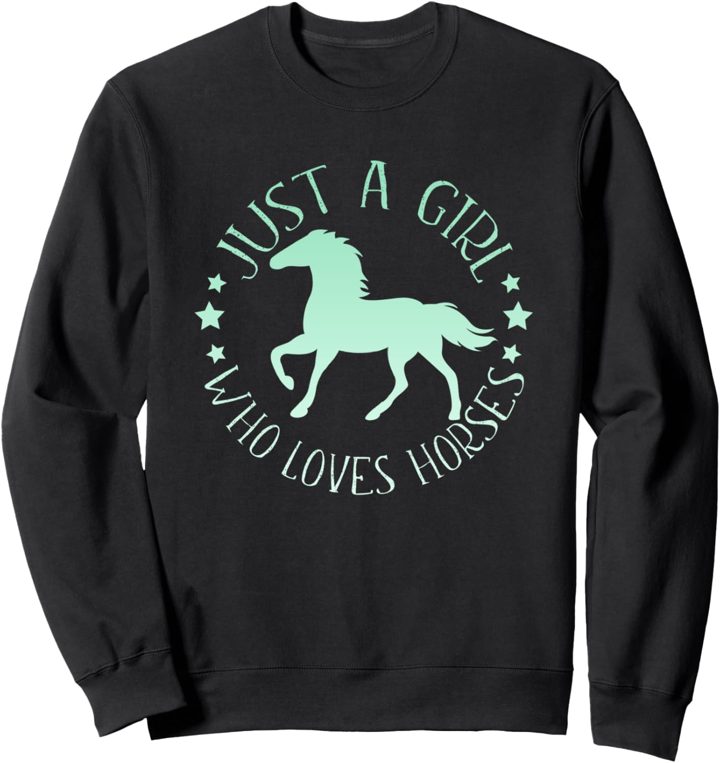 

Забавная толстовка с цитатой, идеально подходящая для девушки, которая любит верховую езду Just A Girl Who Loves Horses Shop, черный