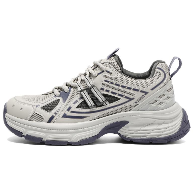 

BELLE Антискользящие и износостойкие легкие массивные кроссовки мужские низкие - светло-серый/синий (низкие без подкладки), цвет Light Gray/Blue (Low-Top Unlined)