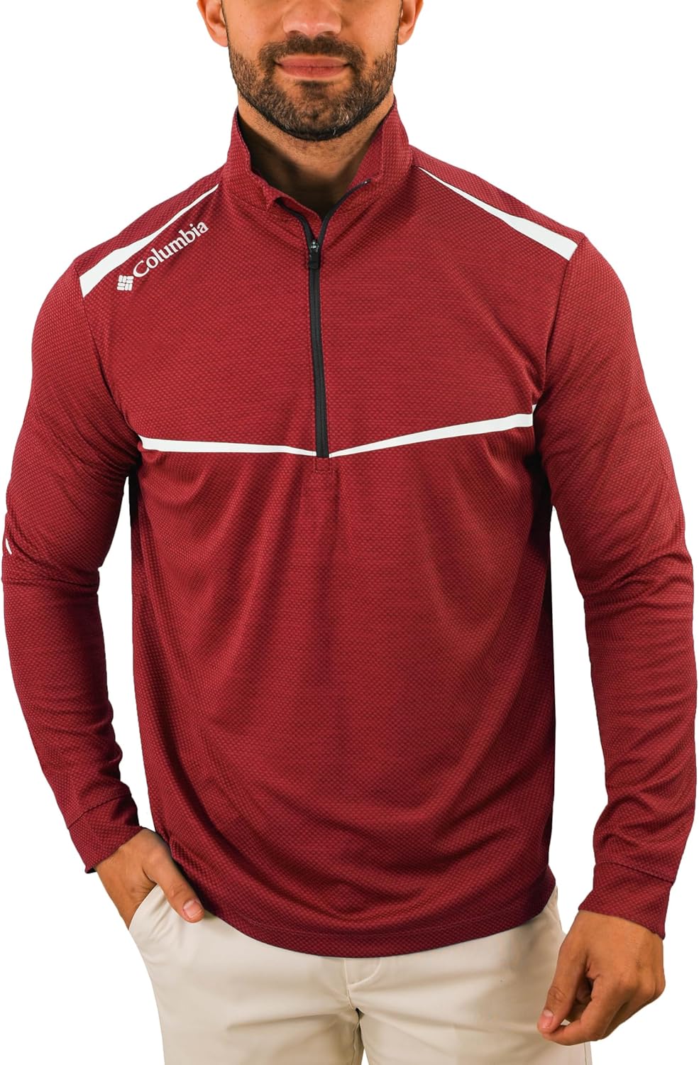 

Джемпер Columbia Golf Omni-Wick Scorecard с длинным рукавом и застежкой-молнией 1/4, Beet