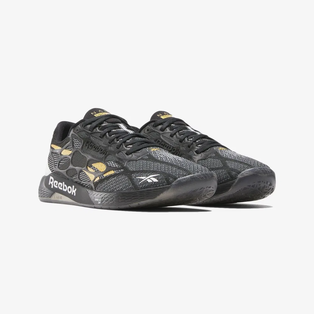Мужские функциональные кроссовки Nano Pro чёрно-золотистые от Reebok — фото 2