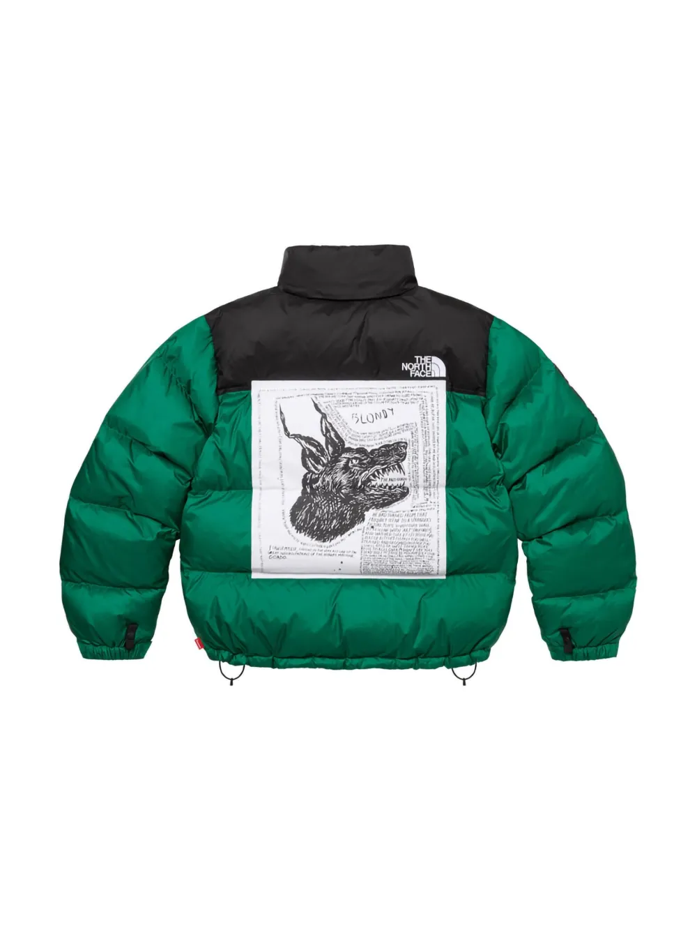 Пуховик Nuptse из коллаборации с The North Face Supreme, зеленый — фото 2