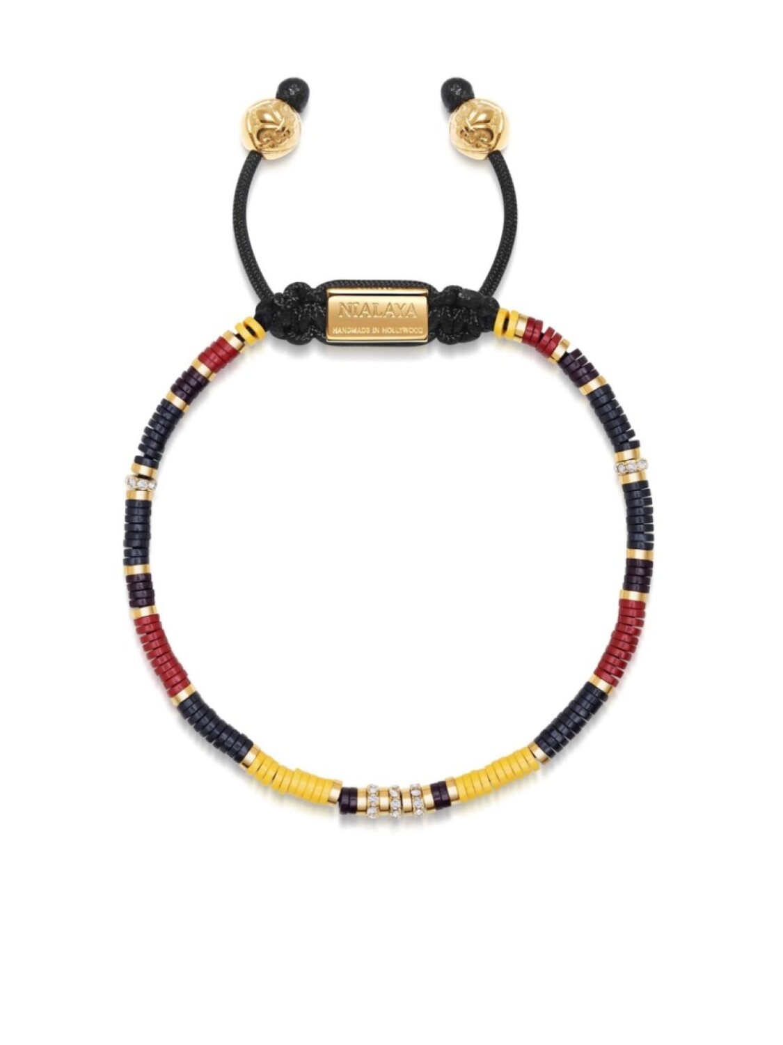

Браслет с логотипом Nialaya Jewelry, черный