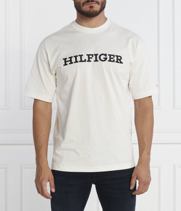 

Футболка монотипная вышивка Relaxed fit Tommy Hilfiger, белый