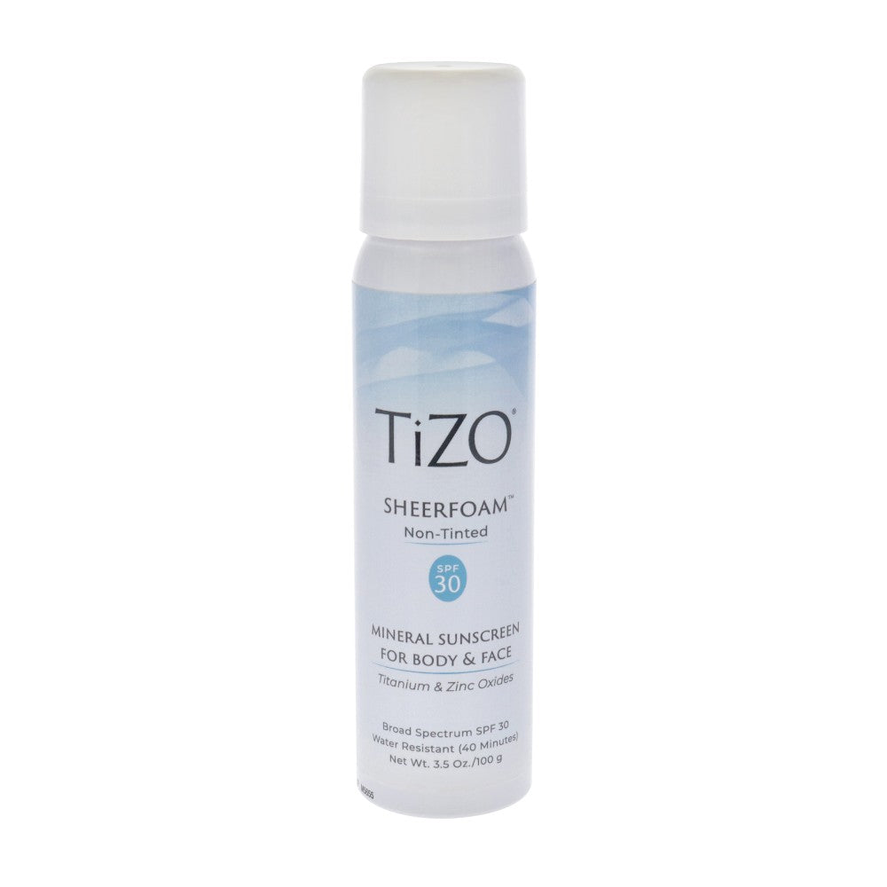 Солнцезащитный крем SheerFoam для тела и лица без тонирования, SPF 30 от Tizo, для мужчин и женщин - 100 мл, прозрачный — фото 2