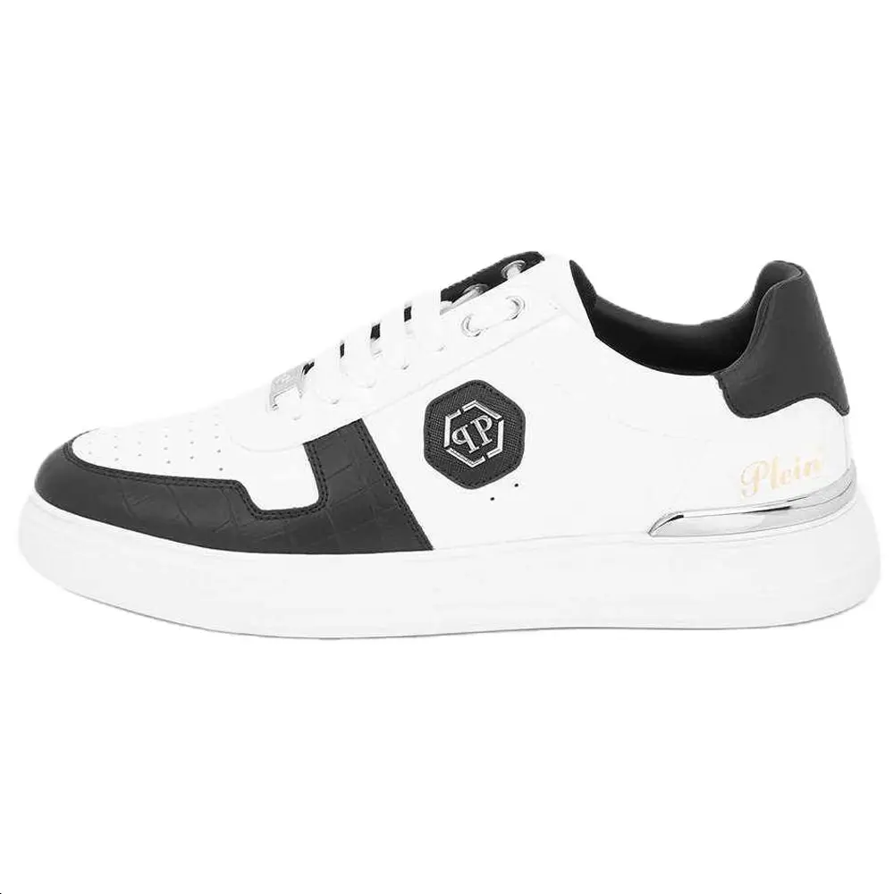 

Philipp Plein Низкие скейтбордистские кроссовки унисекс, черный с белым