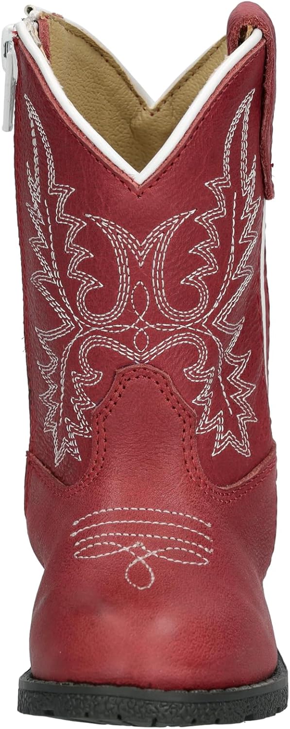 Детские ковбойские сапоги Smoky Mountain Western Girls Hopalong с молнией, выцветший красный 3550T Smoky Mountain Boots — фото 2