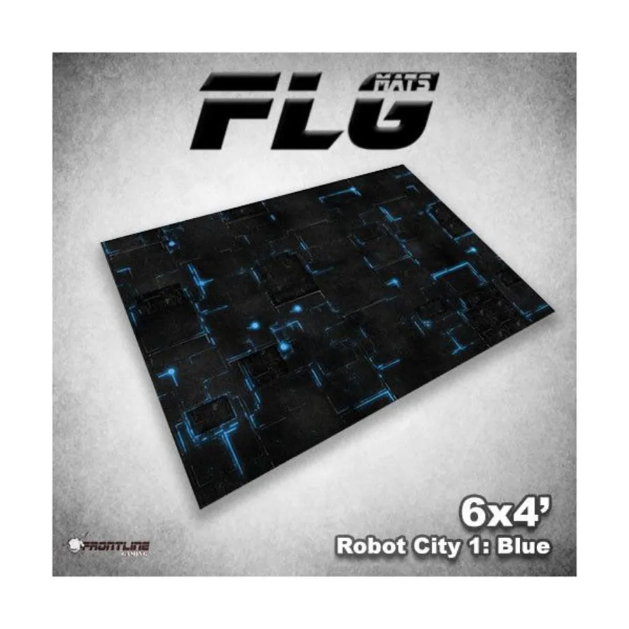 

6 x 4 фута — Город роботов №1, синий, F.L.G. Mats 6' x 4'