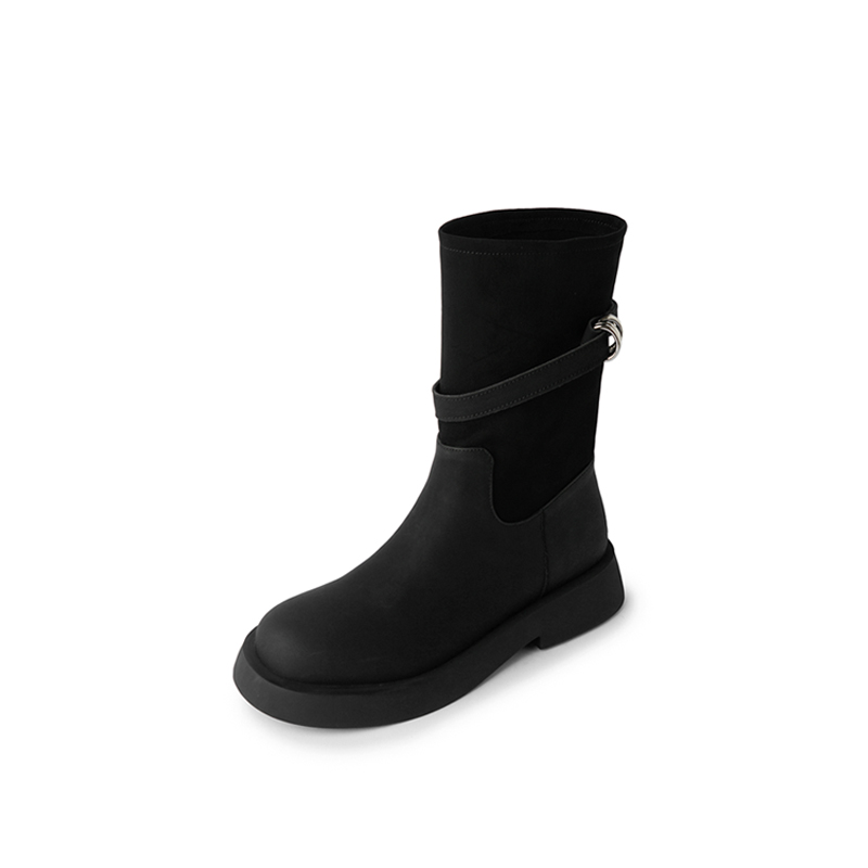 Ботильоны женские 4 см Yeezyy Reezy, Black