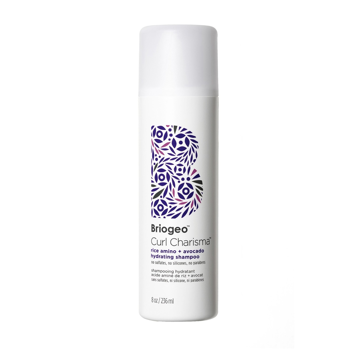 

Шампунь curl charisma rice amino + avocado hydrating shampoo Briogeo, объем 236 мл