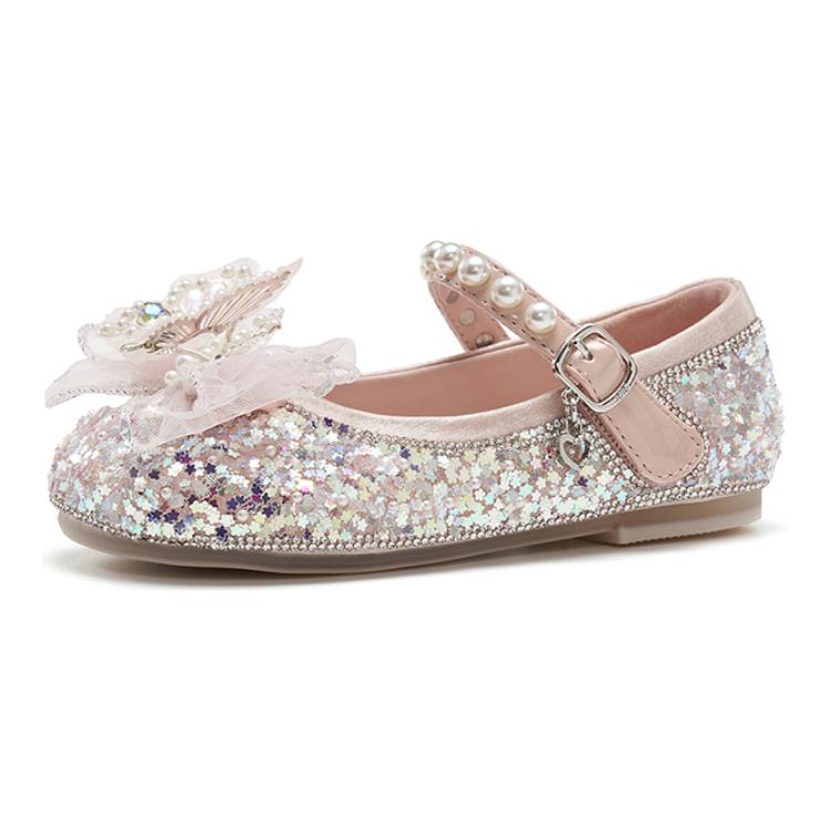 

Низкие детские кожаные туфли Kids' TATA, розовый