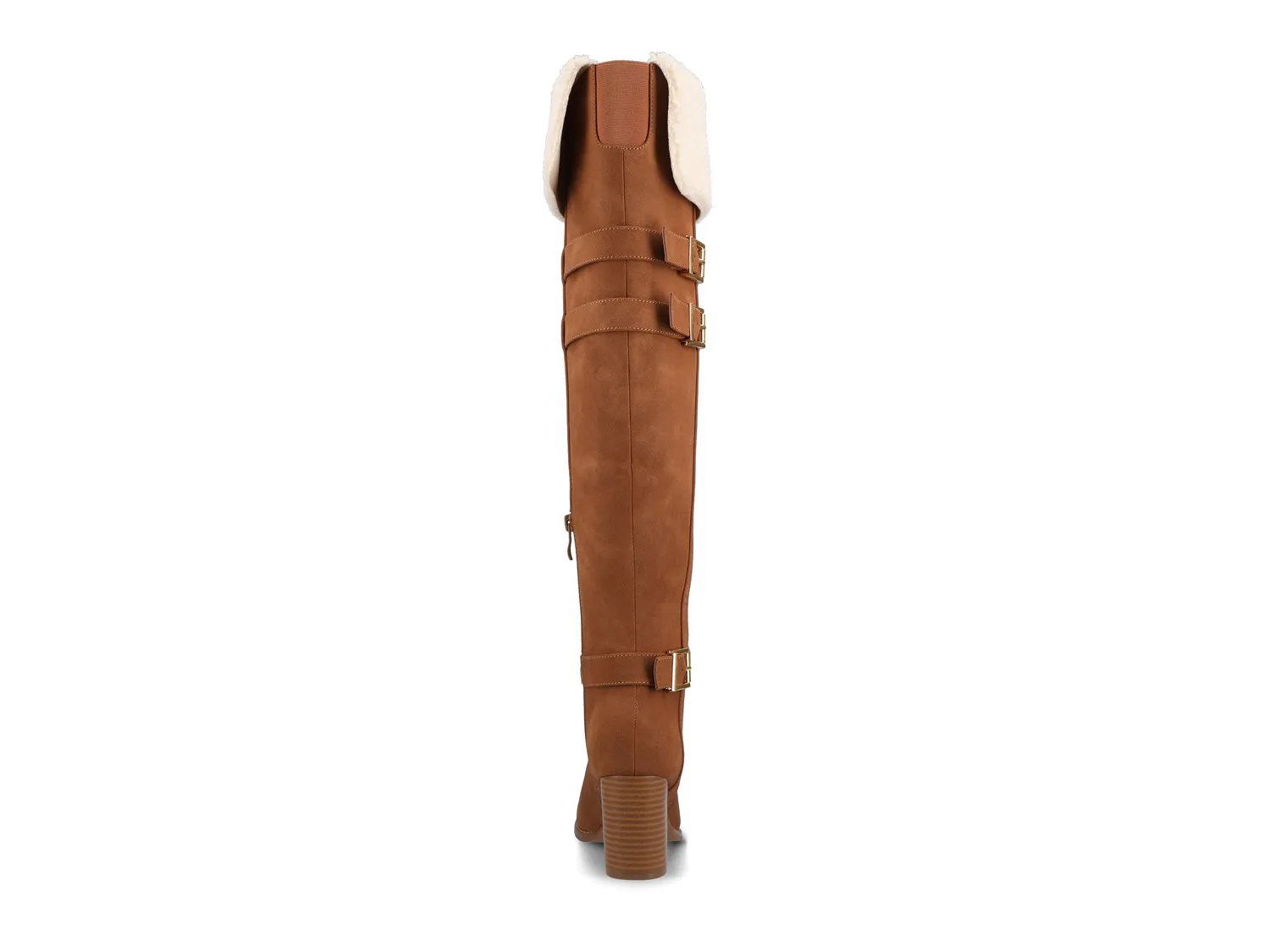 Ботинки Journee Alyza Over-the-Knee Boot, светло-коричневый — фото 4